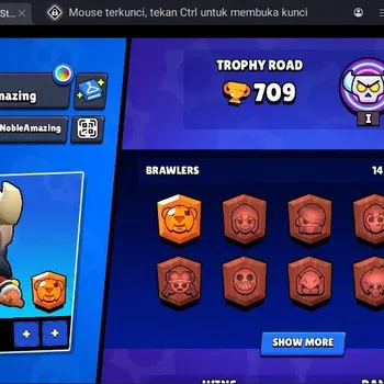 Brawl Stars Accounts Trophy 709 | 14 Brawler| 1 Max Haypercharge(Nita)| 1 Mythic(Nita),3 Epic,4 S Rare Skin|270 Bling