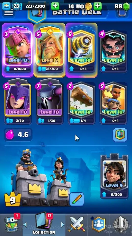 Clash Royale Accounts Lv 23|Trophy 4306|KTL 9|Total Card 75|1 Hero 1 EVO image 4