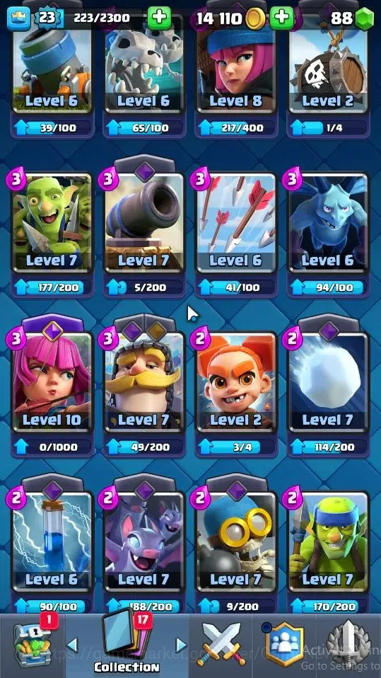 Clash Royale Accounts Lv 23|Trophy 4306|KTL 9|Total Card 75|1 Hero 1 EVO image 9