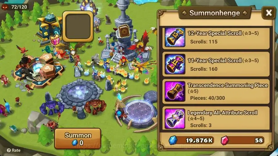 Summoners War: Sky Arena Accounts Starter GLOBAL | NB 5 TESHAR,Starter Gacha 115 12Y+160 11Y Scrool, 3 Legendary All 3