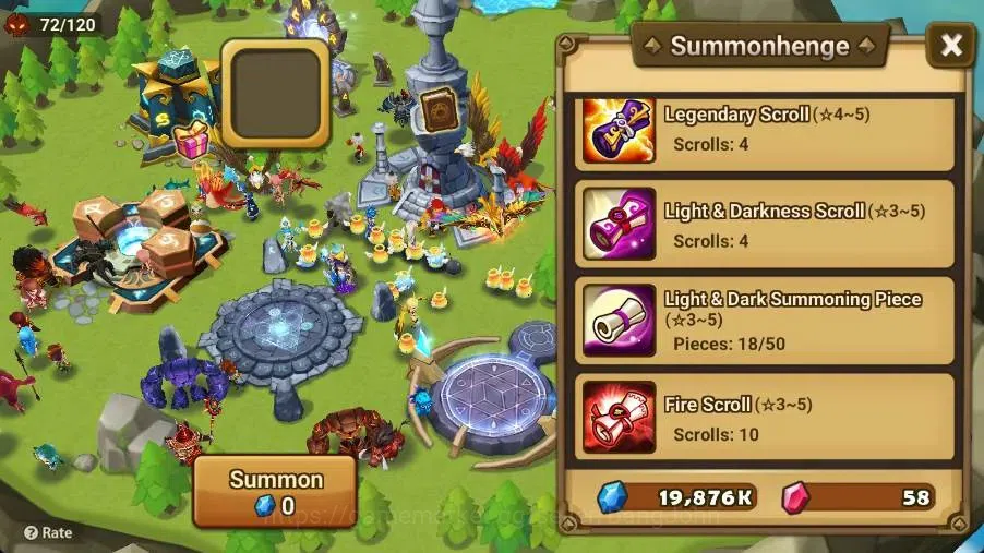 Summoners War: Sky Arena Accounts Starter GLOBAL | NB 5 TESHAR,Starter Gacha 115 12Y+160 11Y Scrool, 3 Legendary All 4