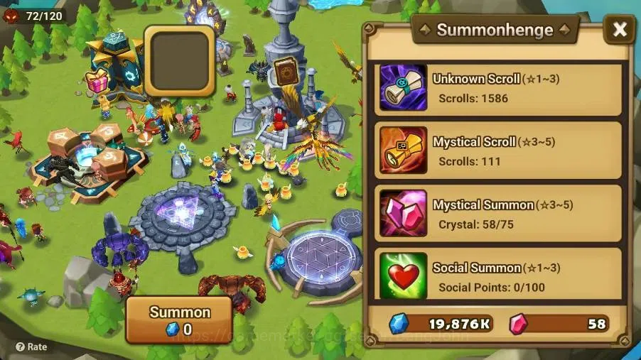 Summoners War: Sky Arena Accounts Starter GLOBAL | NB 5 TESHAR,Starter Gacha 115 12Y+160 11Y Scrool, 3 Legendary All 5
