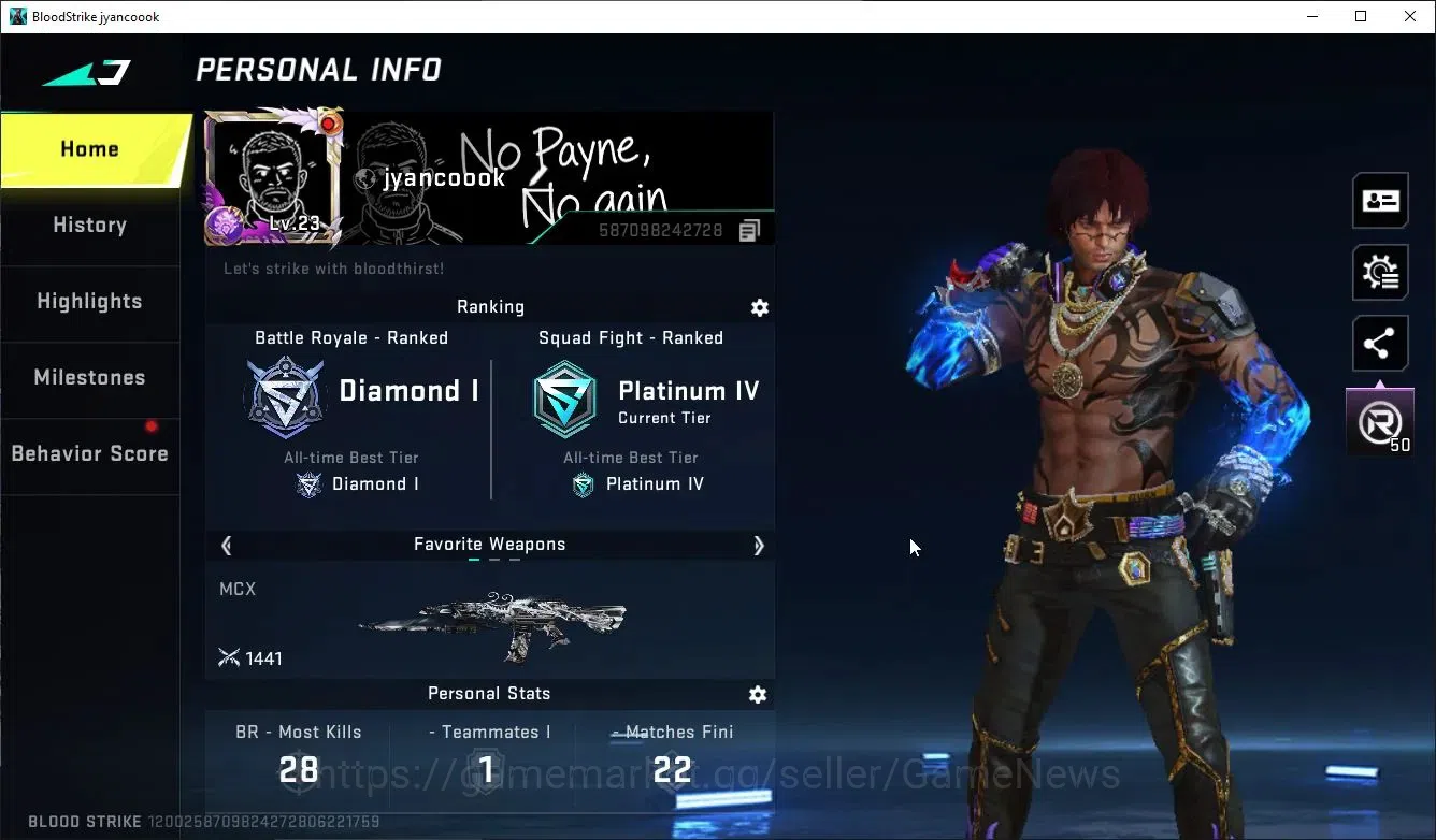 Blood Strike Accounts ASIA|ETERNAL SCAR-Dominator+TalonKnife-Scythe,TOKR image 2