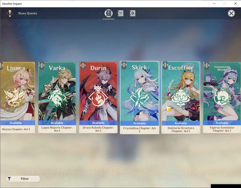 Genshin Impact Accounts Asia|AR56|PremTeam Flins+Zibai|6Limited+1(*5WEP)|C image 12
