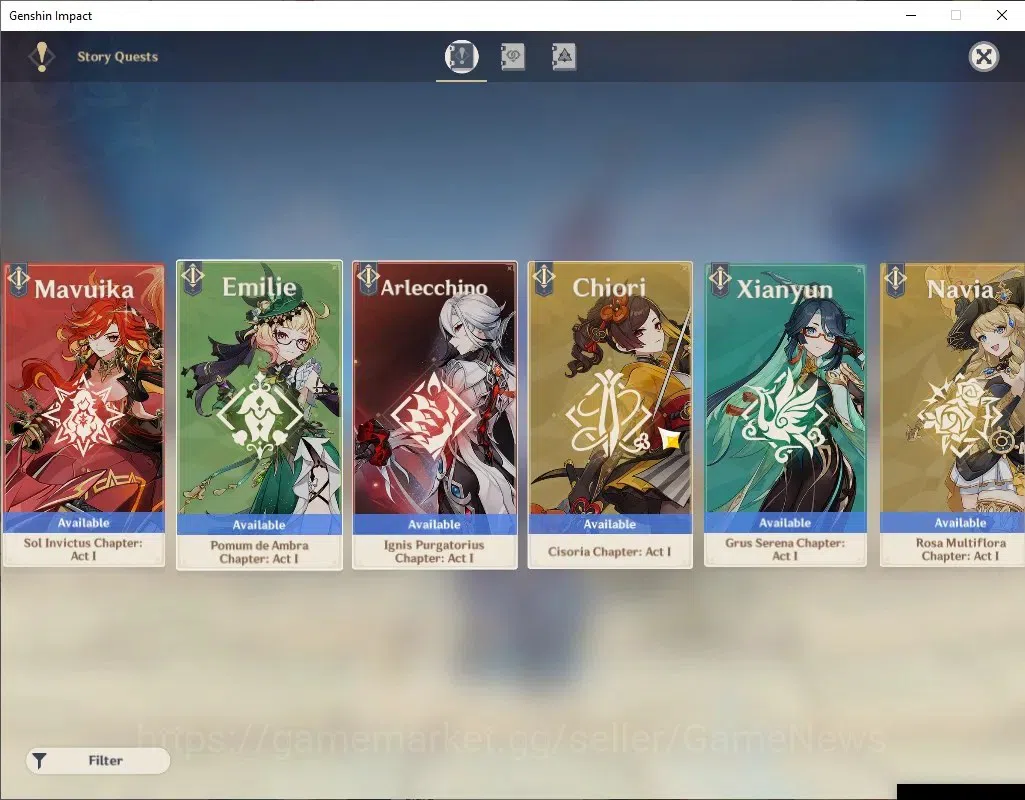 Genshin Impact Accounts Asia|AR56|PremTeam Flins+Zibai|6Limited+1(*5WEP)|C image 13