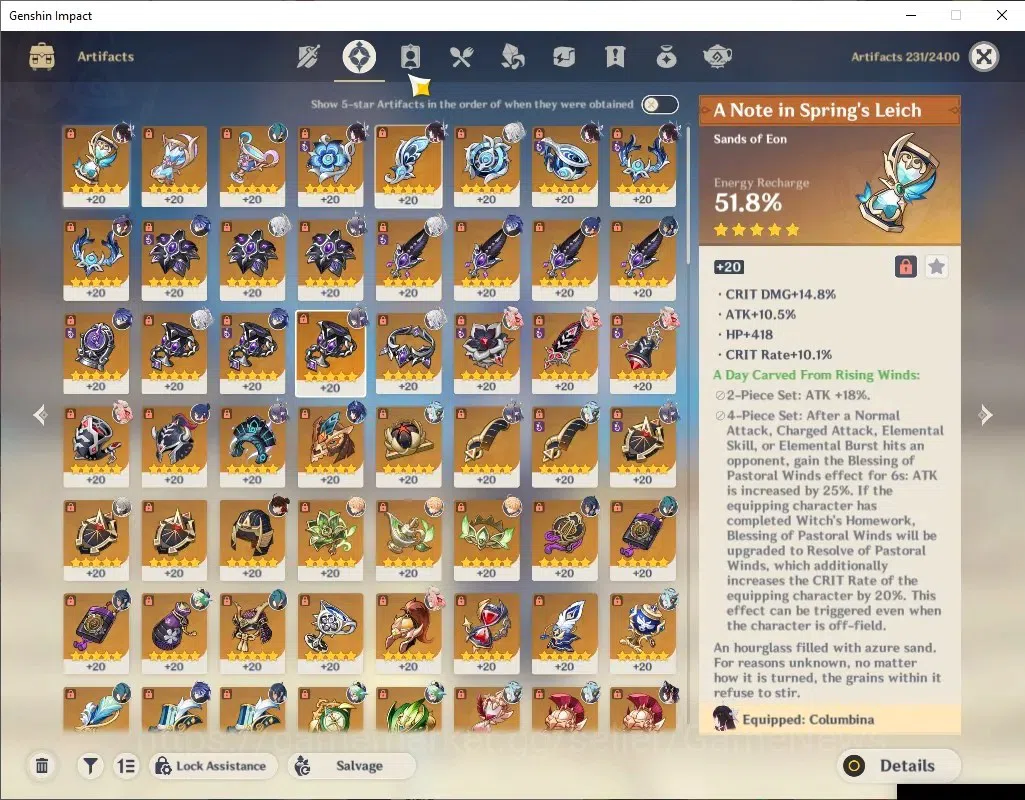 Genshin Impact Accounts Asia|AR56|PremTeam Flins+Zibai|6Limited+1(*5WEP)|C image 4