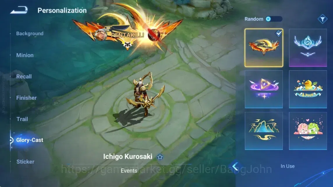 Honor of Kings Accounts Rare Skin Global|113H 239S|Cinnamoroll's [Yaria]|JJK [Nobara Kugisaki]|LNY2025 ConsortYu|LNY2024 20