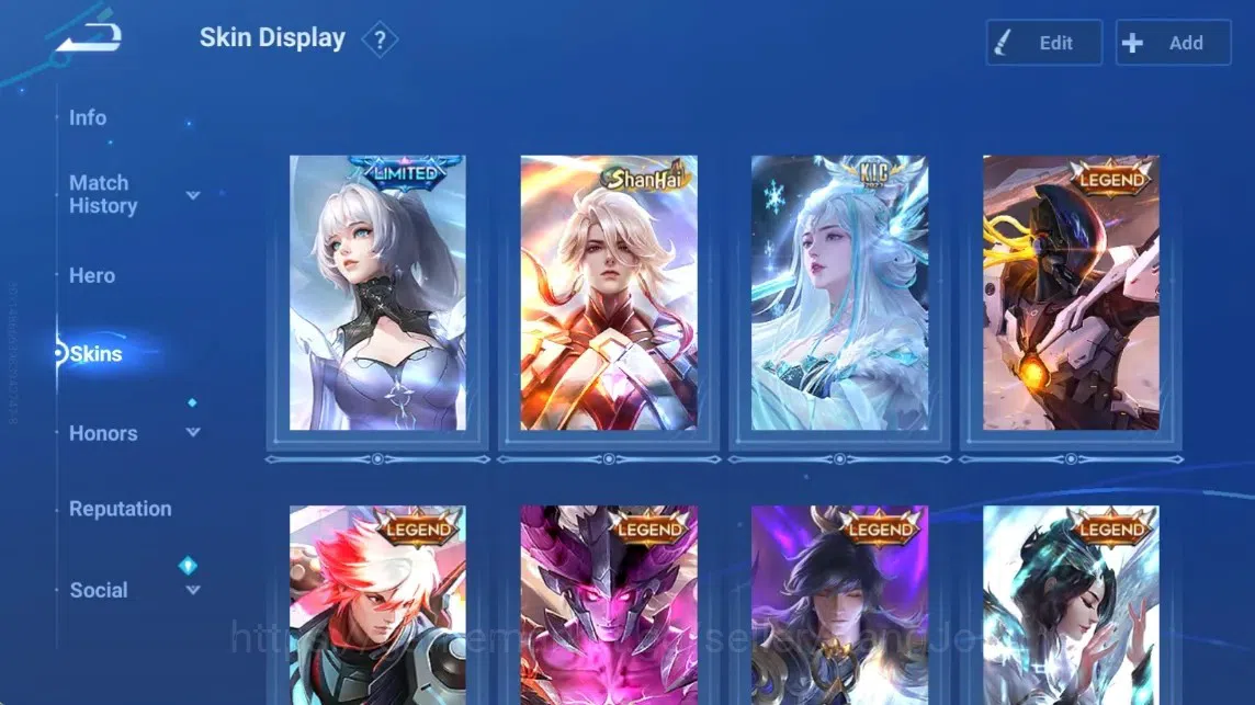 Honor of Kings Accounts Rare Skin Global|113H 239S|Cinnamoroll's [Yaria]|JJK [Nobara Kugisaki]|LNY2025 ConsortYu|LNY2024 6
