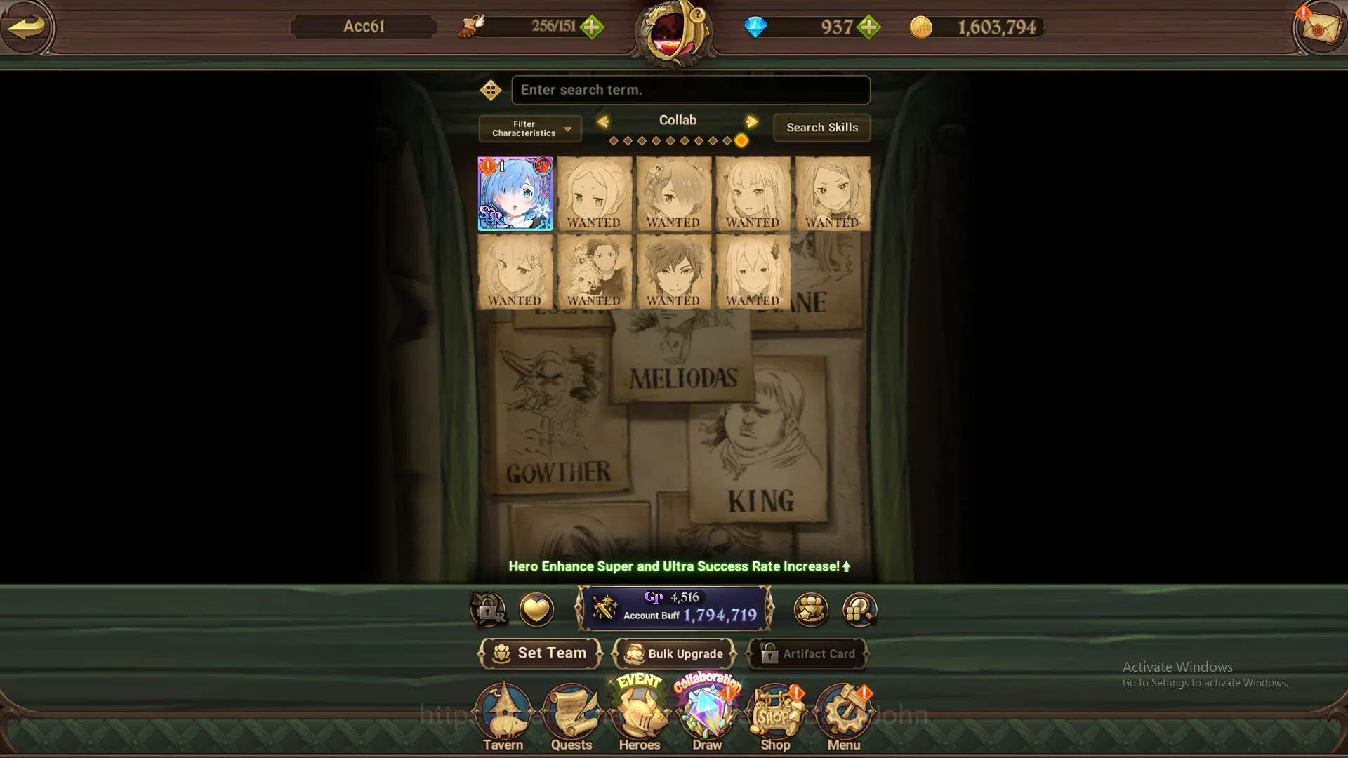 The Seven Deadly Sins: Grand Cross Accounts GLOBAL|1.7M CC|DM 937+LS 100|LR Helbram|UR Meresca image 10