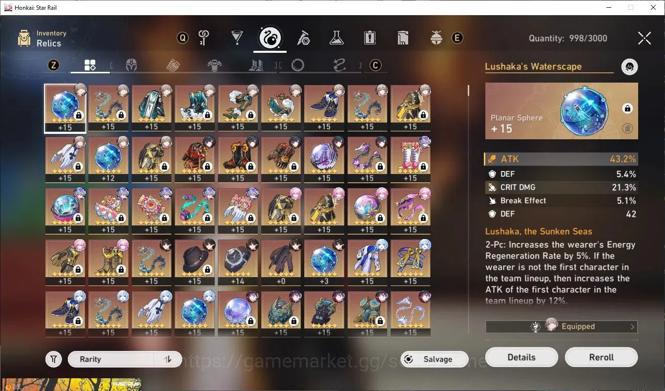 Honkai Star Rail Accounts ASIA|TL70|8x Lv80 Lim Char: Silver Wolf, Kafka, Ru image 19