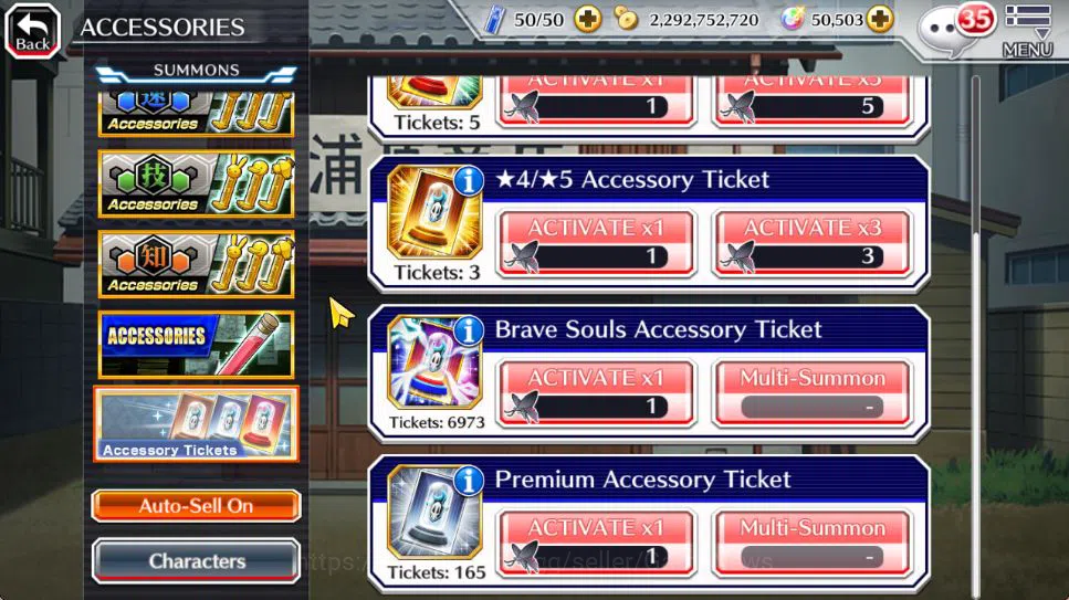 Bleach: Brave Souls Accounts Mid-Tier [GBL]50K Orbs|TYBW26(Bazz-B,Jugram),Rukia 10th Anniv,Halibel Cacao 15