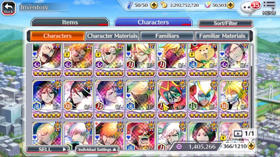 Bleach: Brave Souls Accounts Mid-Tier [GBL]50K Orbs|TYBW26(Bazz-B,Jugram),Rukia 10th Anniv,Halibel Cacao 8