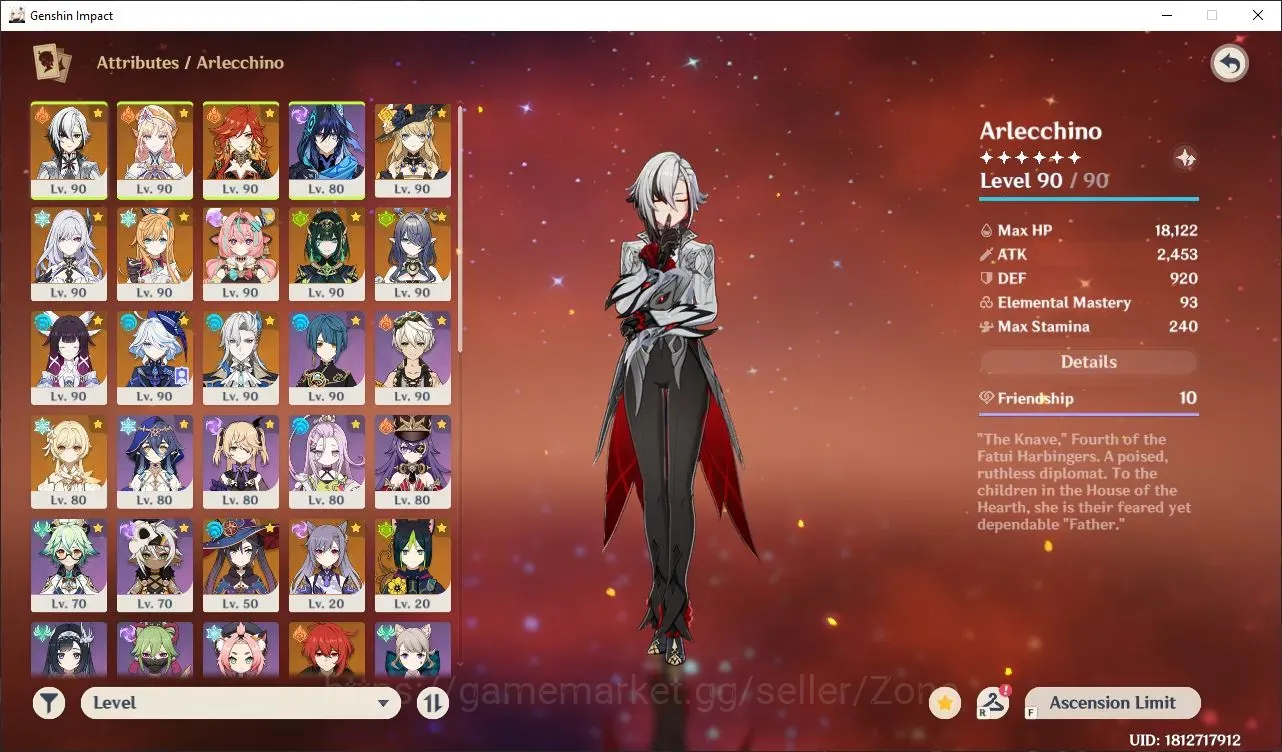 Genshin Impact Accounts Others ASIA|AR 59|12 Limit+2Sign PremTeam Skirk,Premteam Nefer.PremTeaam Nouvill,PremMavu 1