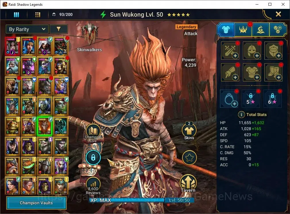 Raid: Shadow Legends Accounts Lv 54|979K Power|1 key UNM|1 Mythical (Nell Blackt image 10