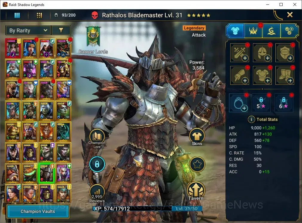 Raid: Shadow Legends Accounts Lv 54|979K Power|1 key UNM|1 Mythical (Nell Blackt image 11