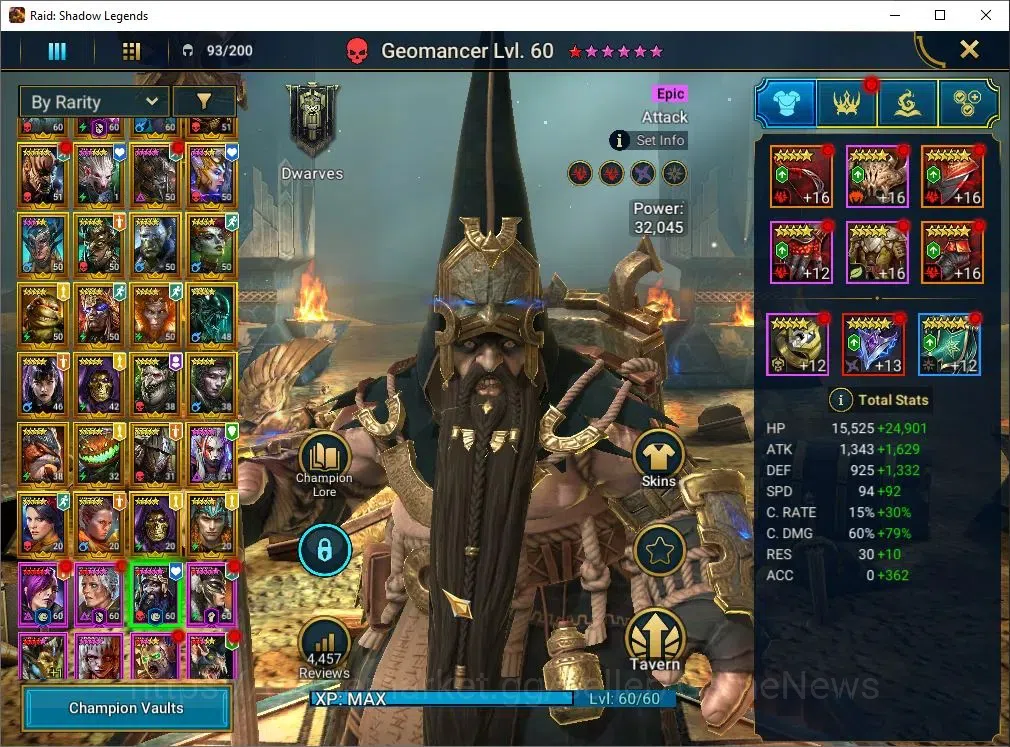 Raid: Shadow Legends Accounts Lv 54|979K Power|1 key UNM|1 Mythical (Nell Blackt image 12