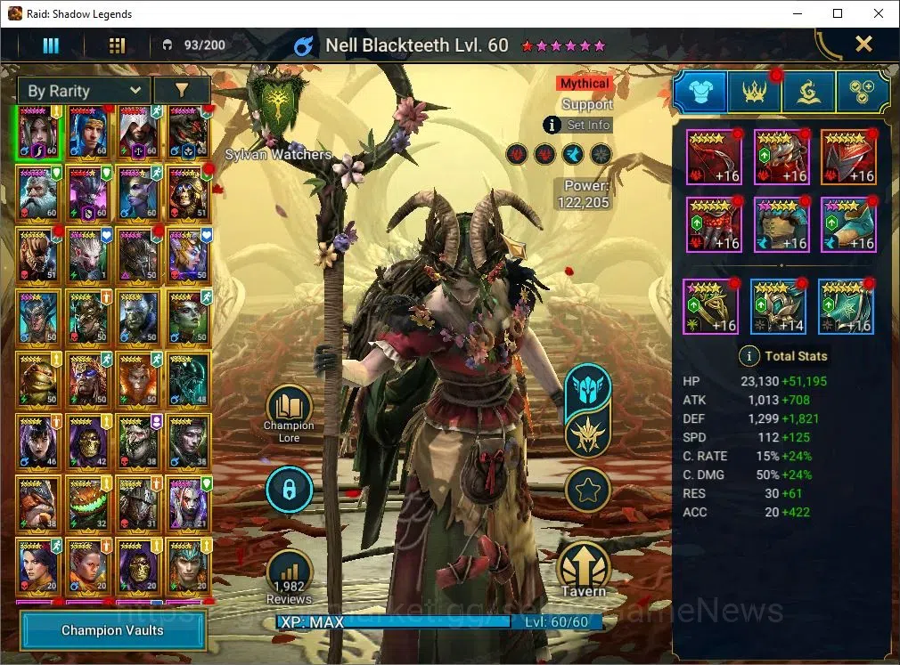 Raid: Shadow Legends Accounts Lv 54|979K Power|1 key UNM|1 Mythical (Nell Blackt image 3