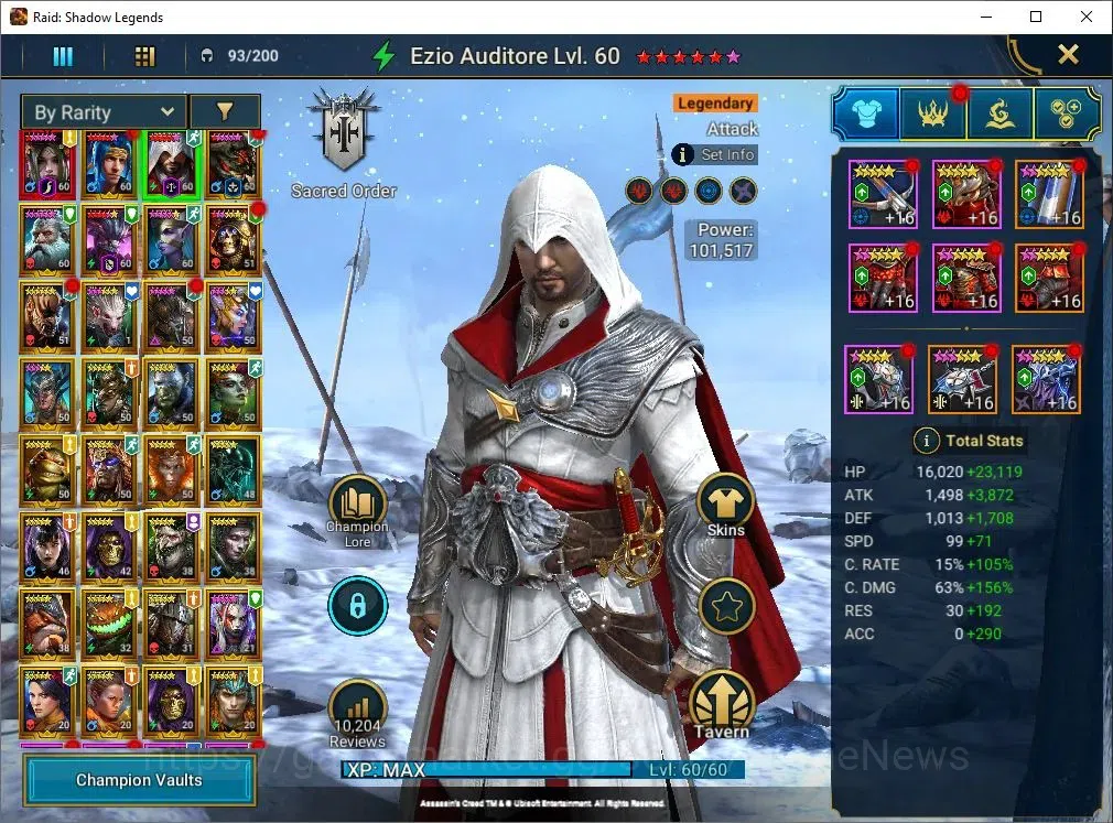 Raid: Shadow Legends Accounts Lv 54|979K Power|1 key UNM|1 Mythical (Nell Blackt image 5