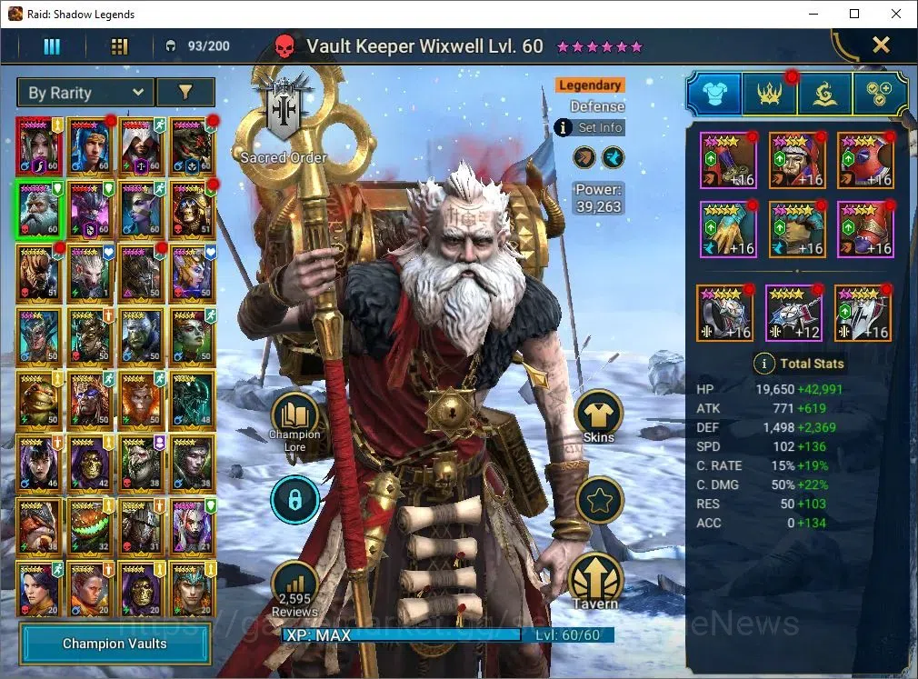 Raid: Shadow Legends Accounts Lv 54|979K Power|1 key UNM|1 Mythical (Nell Blackt image 6