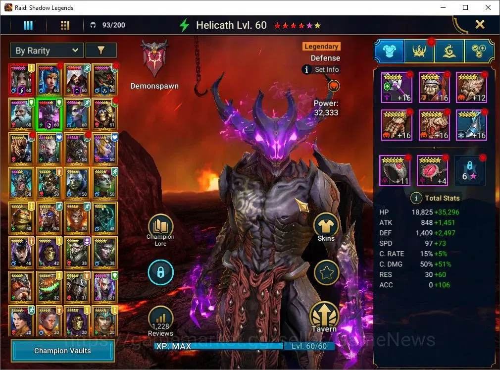 Raid: Shadow Legends Accounts Lv 54|979K Power|1 key UNM|1 Mythical (Nell Blackt image 7