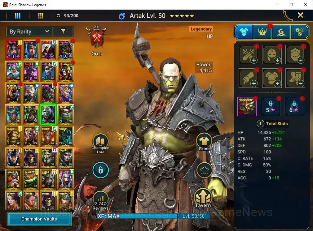 Raid: Shadow Legends Accounts Lv 54|979K Power|1 key UNM|1 Mythical (Nell Blackt image 8