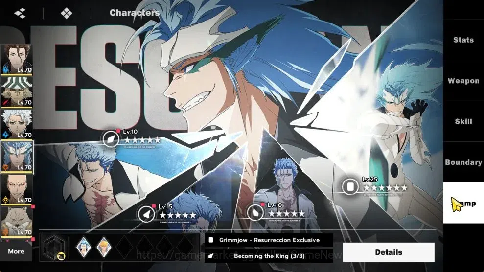 BLEACH: Soul Resonance Accounts NuverseSEA|LV 59|9 SSR [Grimmjow-Res,Toshiro,Aizen image 20