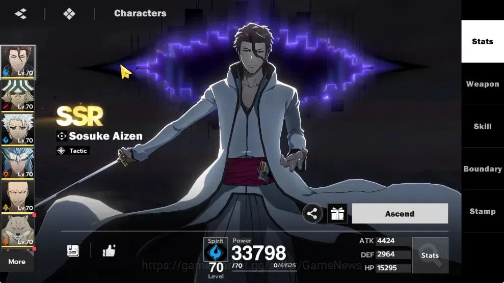 BLEACH: Soul Resonance Accounts NuverseSEA|LV 59|9 SSR [Grimmjow-Res,Toshiro,Aizen image 8