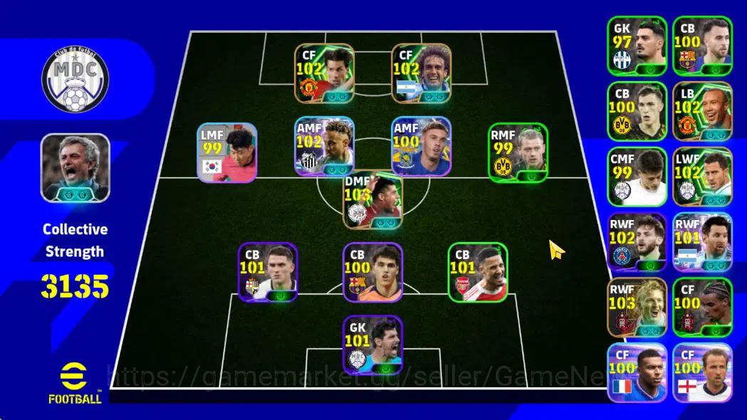 eFootball Mid-Tier Mobile|BlitzCurler(NeymarJr),VisionaryPass(Rijkaar image 1