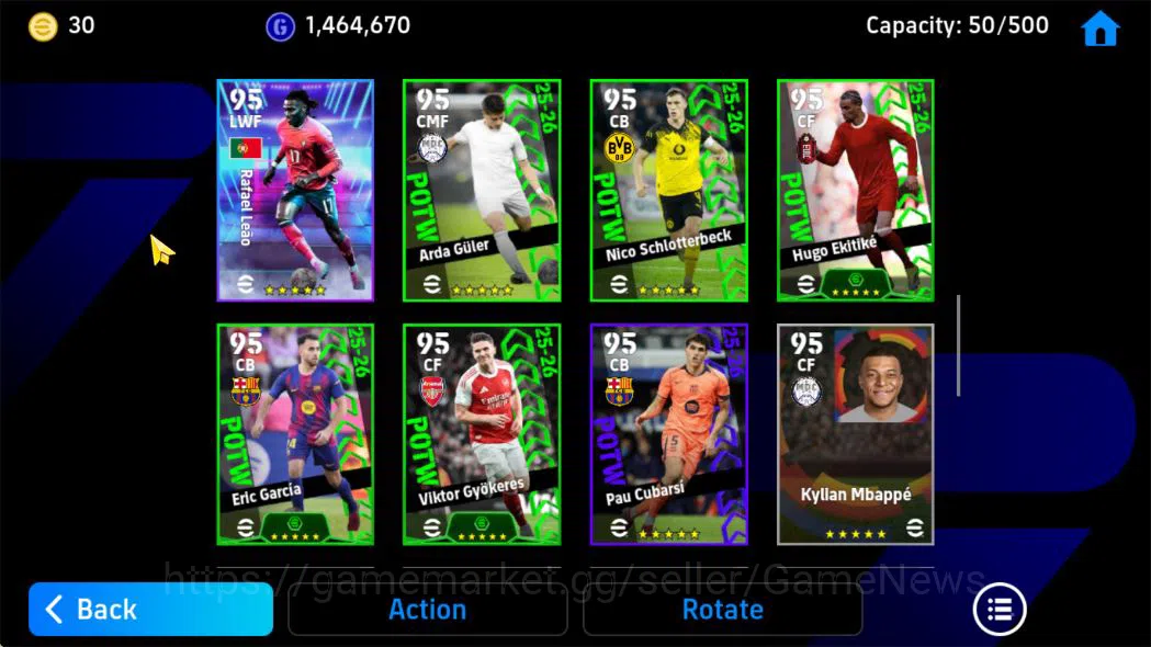 eFootball Accounts Mid-Tier Mobile|BlitzCurler(NeymarJr),VisionaryPass(Rijkaard),L Messi,Willpower(Dirk Kuyt),Phenom 15