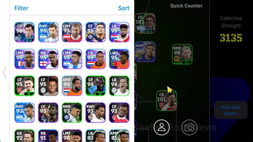 eFootball Accounts Mid-Tier Mobile|BlitzCurler(NeymarJr),VisionaryPass(Rijkaard),L Messi,Willpower(Dirk Kuyt),Phenom 3