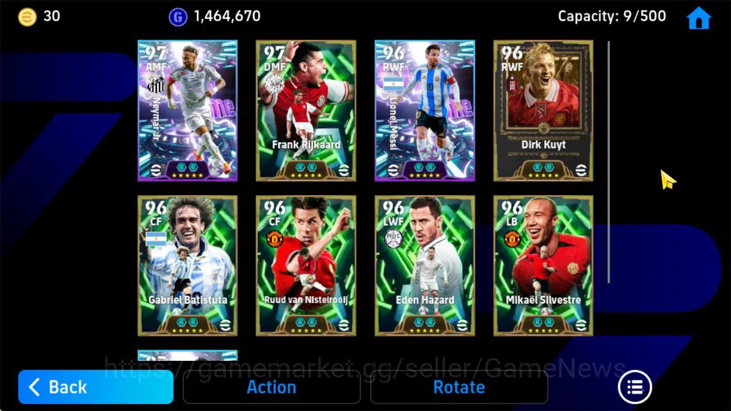 eFootball Accounts Mid-Tier Mobile|BlitzCurler(NeymarJr),VisionaryPass(Rijkaard),L Messi,Willpower(Dirk Kuyt),Phenom 4