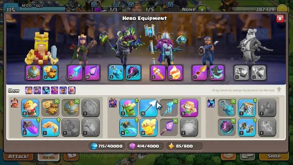 Clash of Clans Accounts Lv 115|TH 14 - BH 5|Limited Skin|HH 8|BK 56,AQ 54, image 14