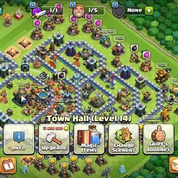 Clash of Clans High-End Lv 115|TH 14 - BH 5|Limited Skin|HH 8|BK 56,AQ 54, image 1