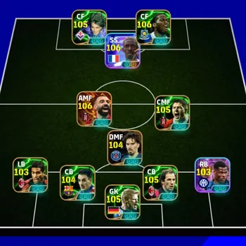 eFootball Accounts High-End kolektif 3241 demebele world cup x m salah bigitime x vitinha ballon Dior x drogba