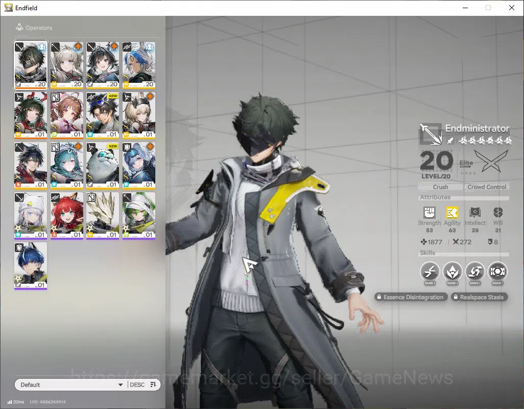 Arknights: Endfield Accounts ASIA|Lv8|Fresh Starter|SSR2(1Limit)+2(*6WP)|Zhuang image 14