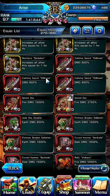 Grand Summoners Accounts Global|Rank 97|29 Ascend+10 TW|[Paladin Roy,H.Inum image 10
