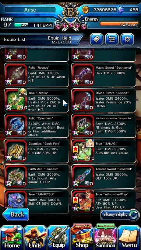 Grand Summoners Accounts Global|Rank 97|29 Ascend+10 TW|[Paladin Roy,H.Inum image 18