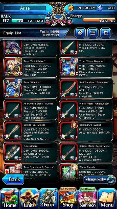 Grand Summoners Accounts Global|Rank 97|29 Ascend+10 TW|[Paladin Roy,H.Inum image 19