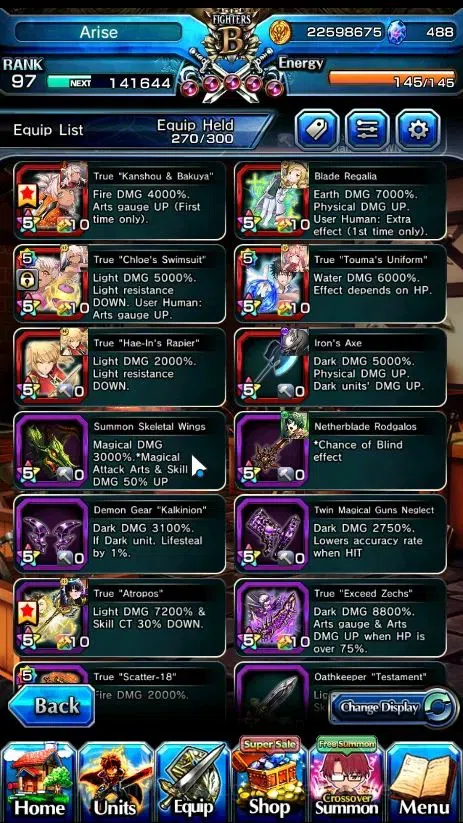 Grand Summoners Accounts Global|Rank 97|29 Ascend+10 TW|[Paladin Roy,H.Inum image 20