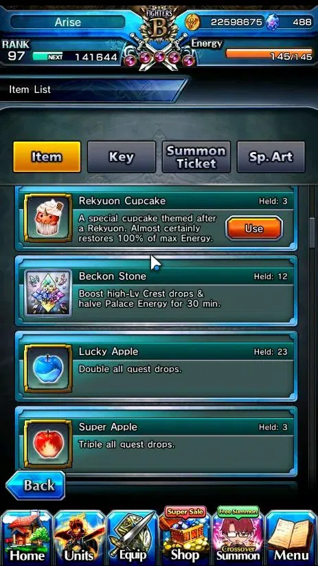 Grand Summoners Accounts Global|Rank 97|29 Ascend+10 TW|[Paladin Roy,H.Inum image 3