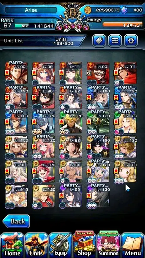 Grand Summoners Accounts Global|Rank 97|29 Ascend+10 TW|[Paladin Roy,H.Inum image 5