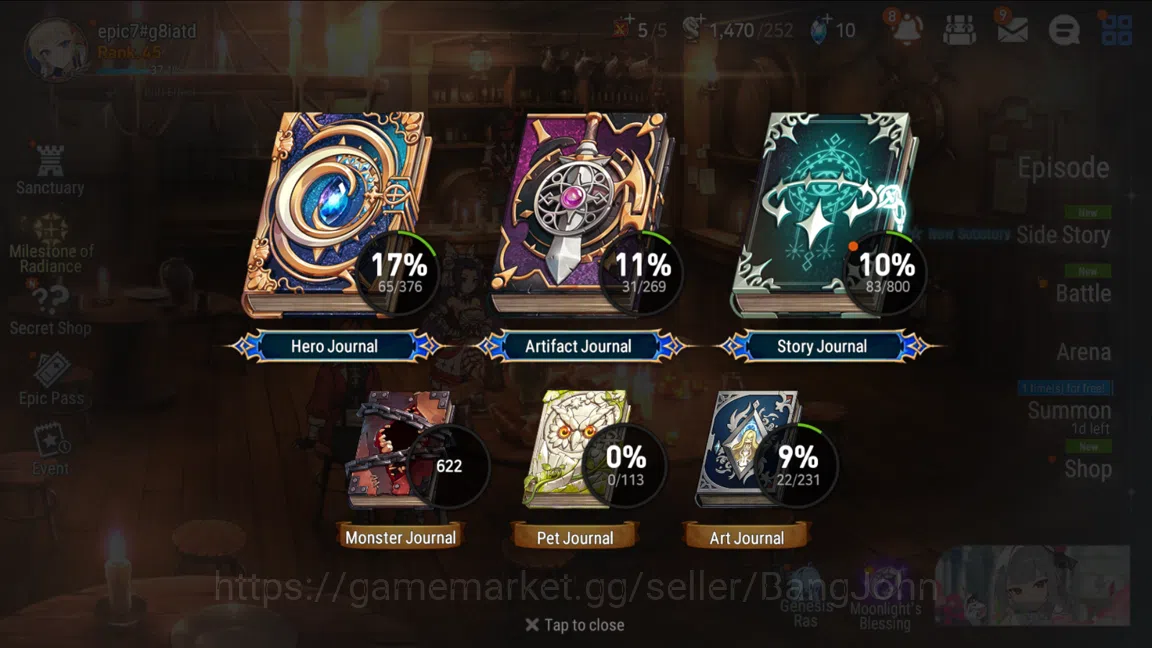Epic Seven Accounts Global Unverif|5ML(Laika,DDRay,DBSenya,BMHaste,SPP image 2