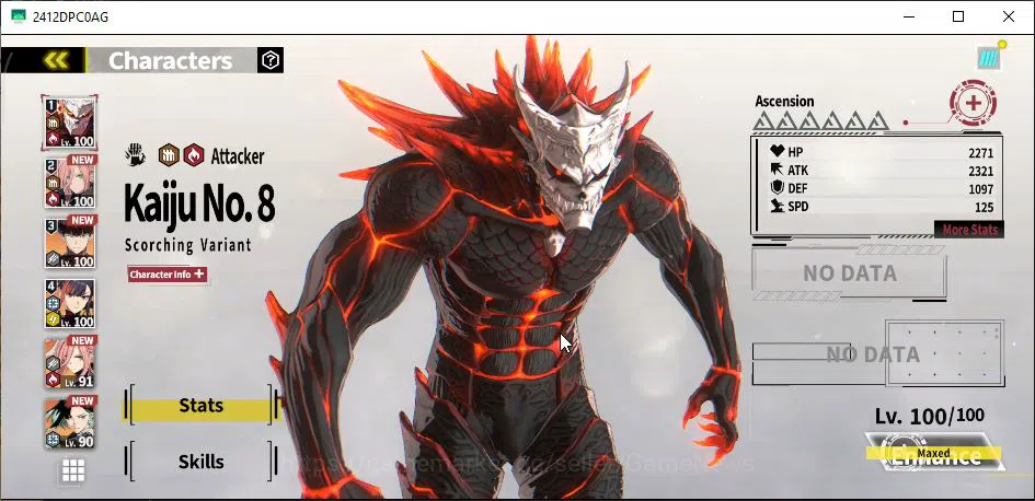 Kaiju No. 8 The Game Accounts [MOBILE] 9 Limit 16 SSR ([Hoshina UF A2,Meixing,Mi image 3