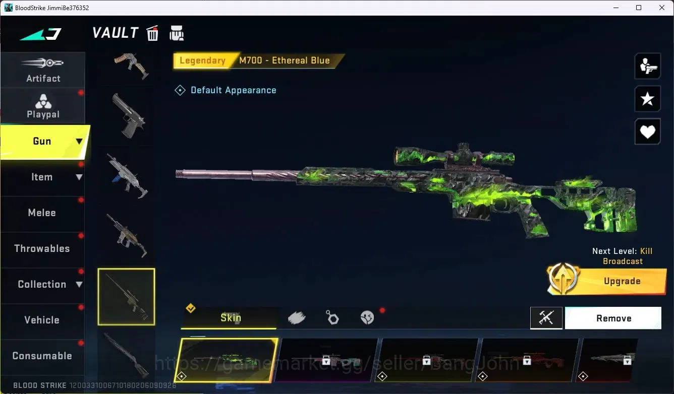 Blood Strike Accounts ASIA|Collab MCX - EVA-00|4 Legendary Gun|Legendary image 3
