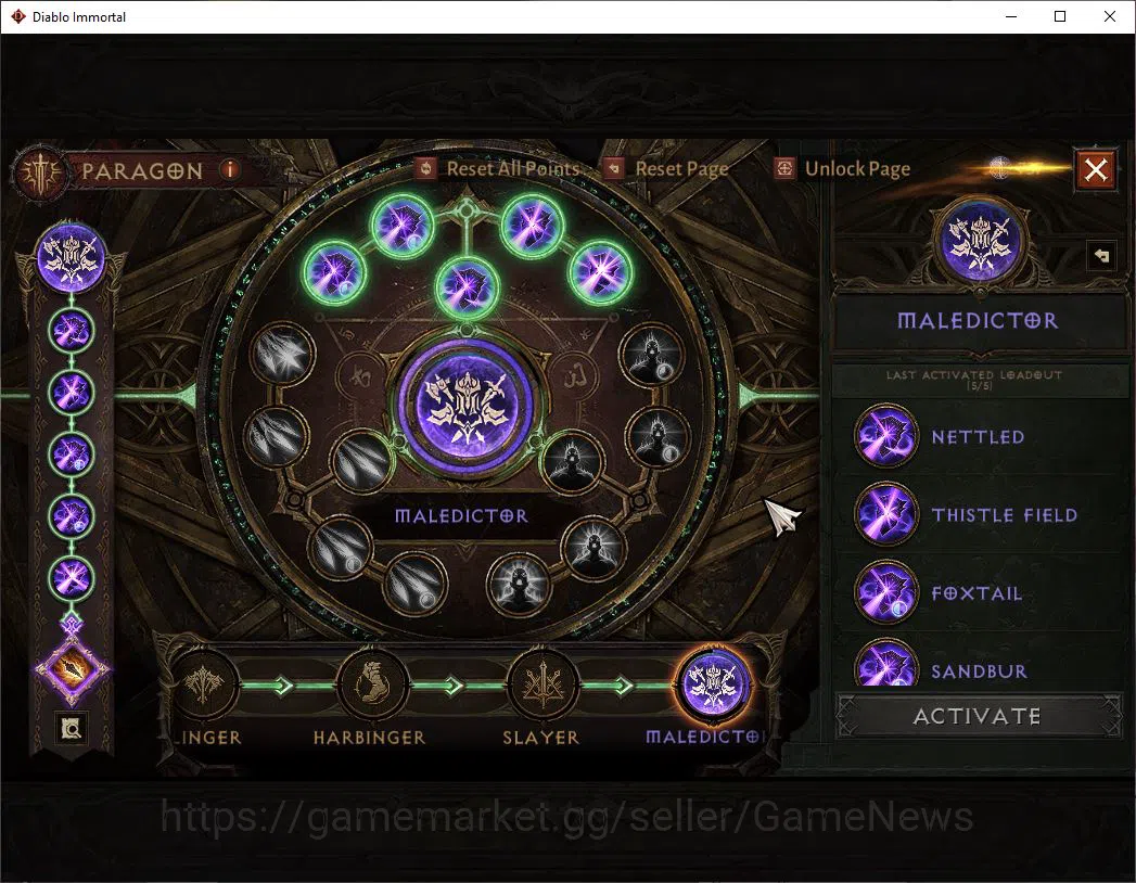Diablo Immortal Accounts NA - Chain of Honor|Lv60(961)|Blood Knight|CR 42k| image 6