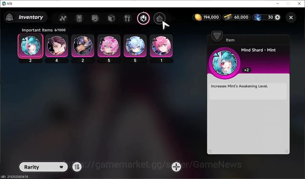Neverness to Everness Accounts Global SEA|HL 3|1 Limited [ Shinku ]|2 SSR Selector Box|Overcast & Underboss Glider|Selector 11