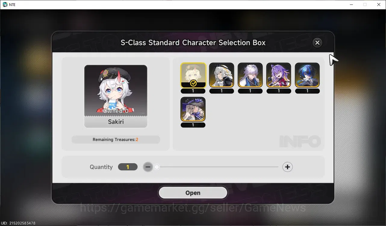 Neverness to Everness Accounts Global SEA|HL 3|1 Limited [ Shinku ]|2 SSR Selector Box|Overcast & Underboss Glider|Selector 9