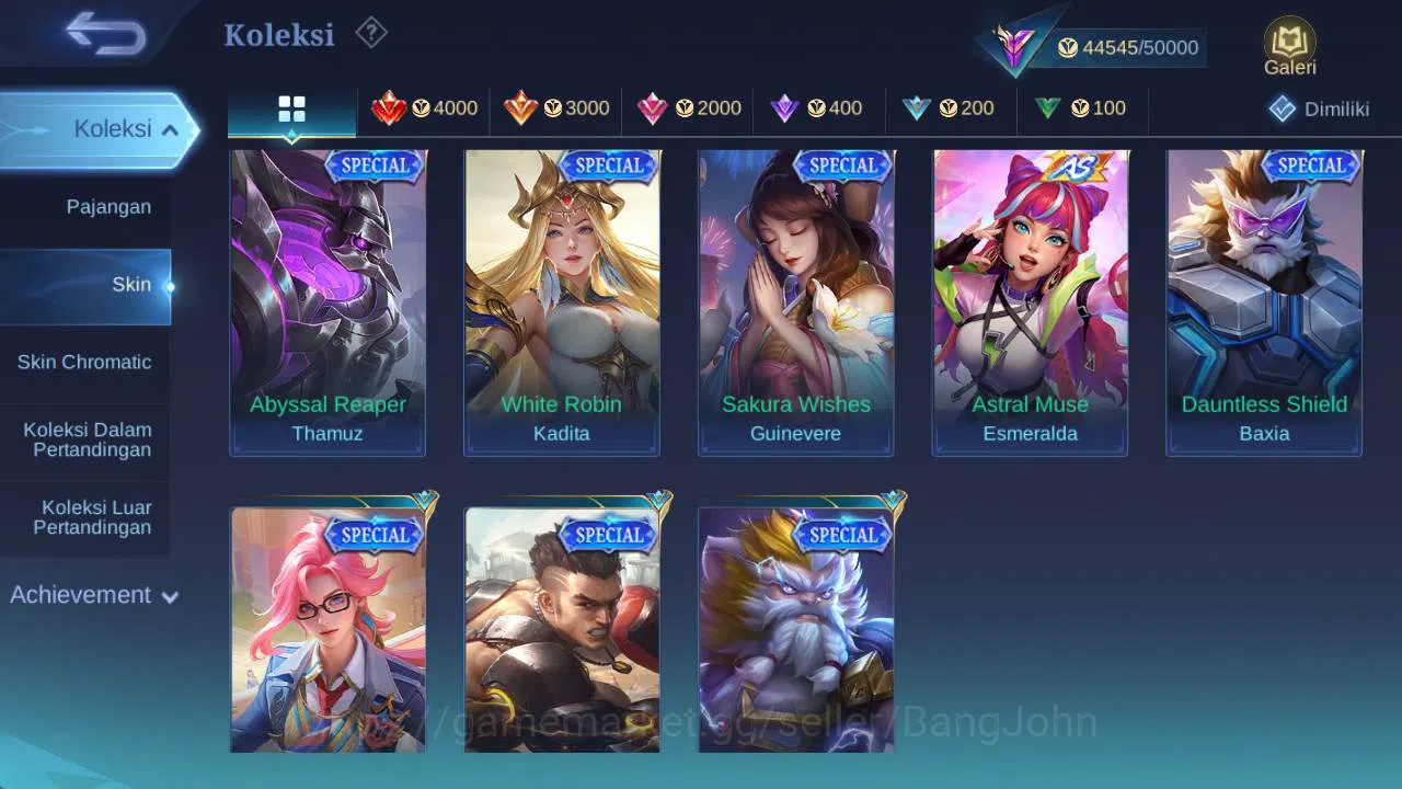 Mobile Legends: Bang Bang Accounts hero 100+, Skin 193 | San rio florin,dragon ling,v image 11