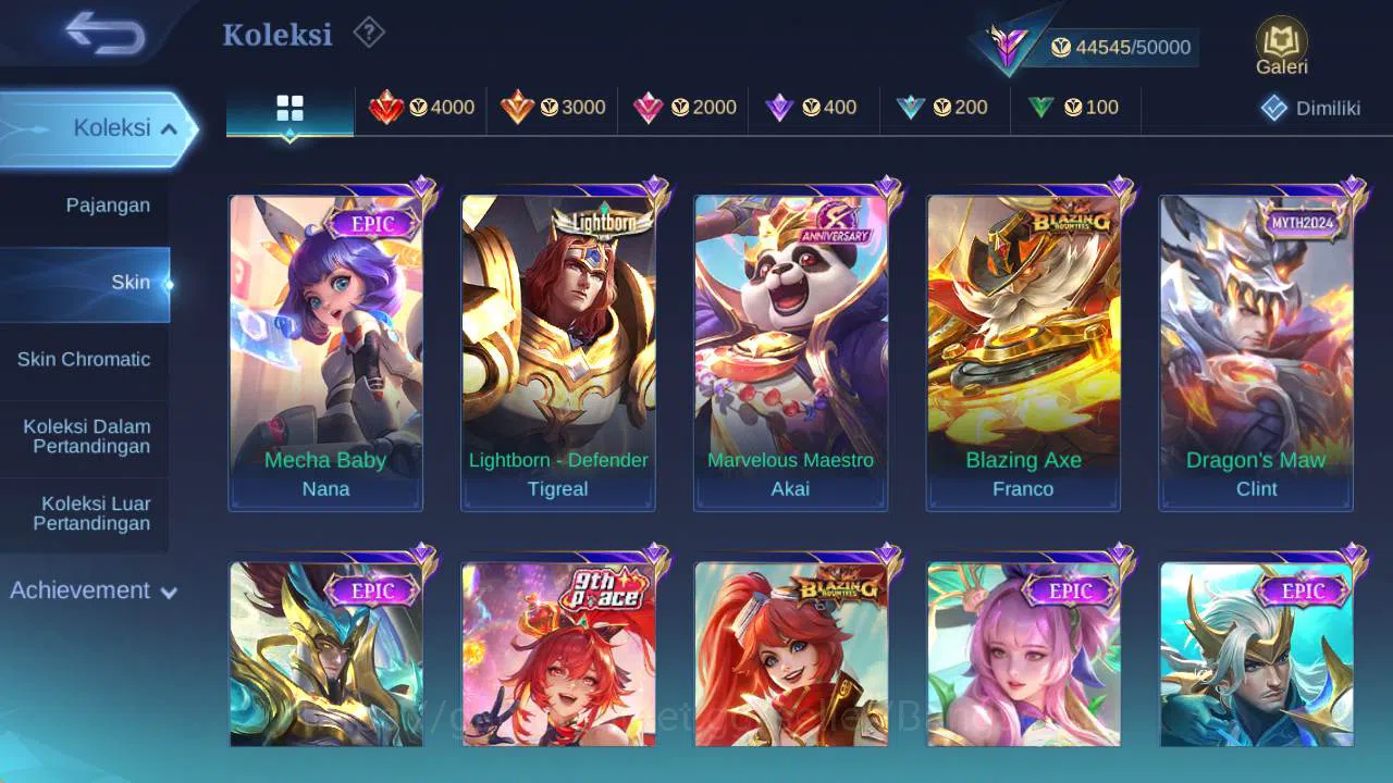 Mobile Legends: Bang Bang Accounts hero 100+, Skin 193 | San rio florin,dragon ling,v image 5