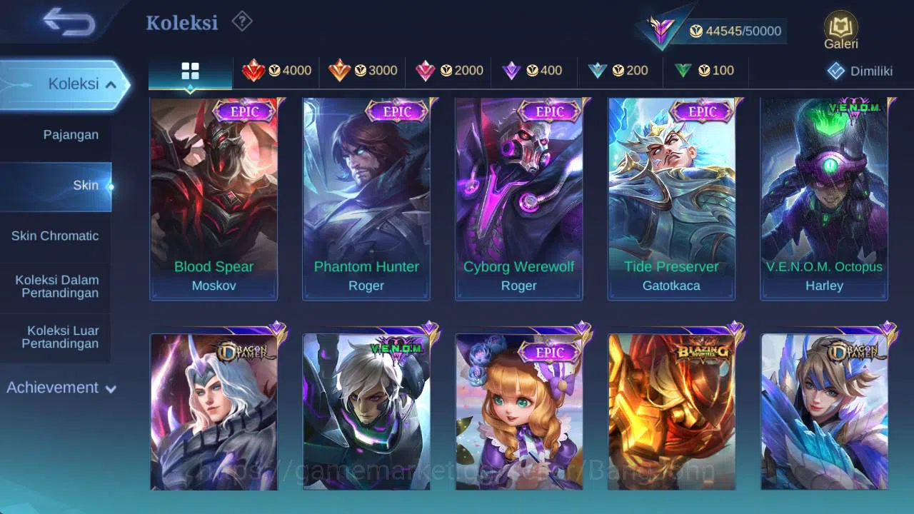 Mobile Legends: Bang Bang Accounts hero 100+, Skin 193 | San rio florin,dragon ling,v image 6